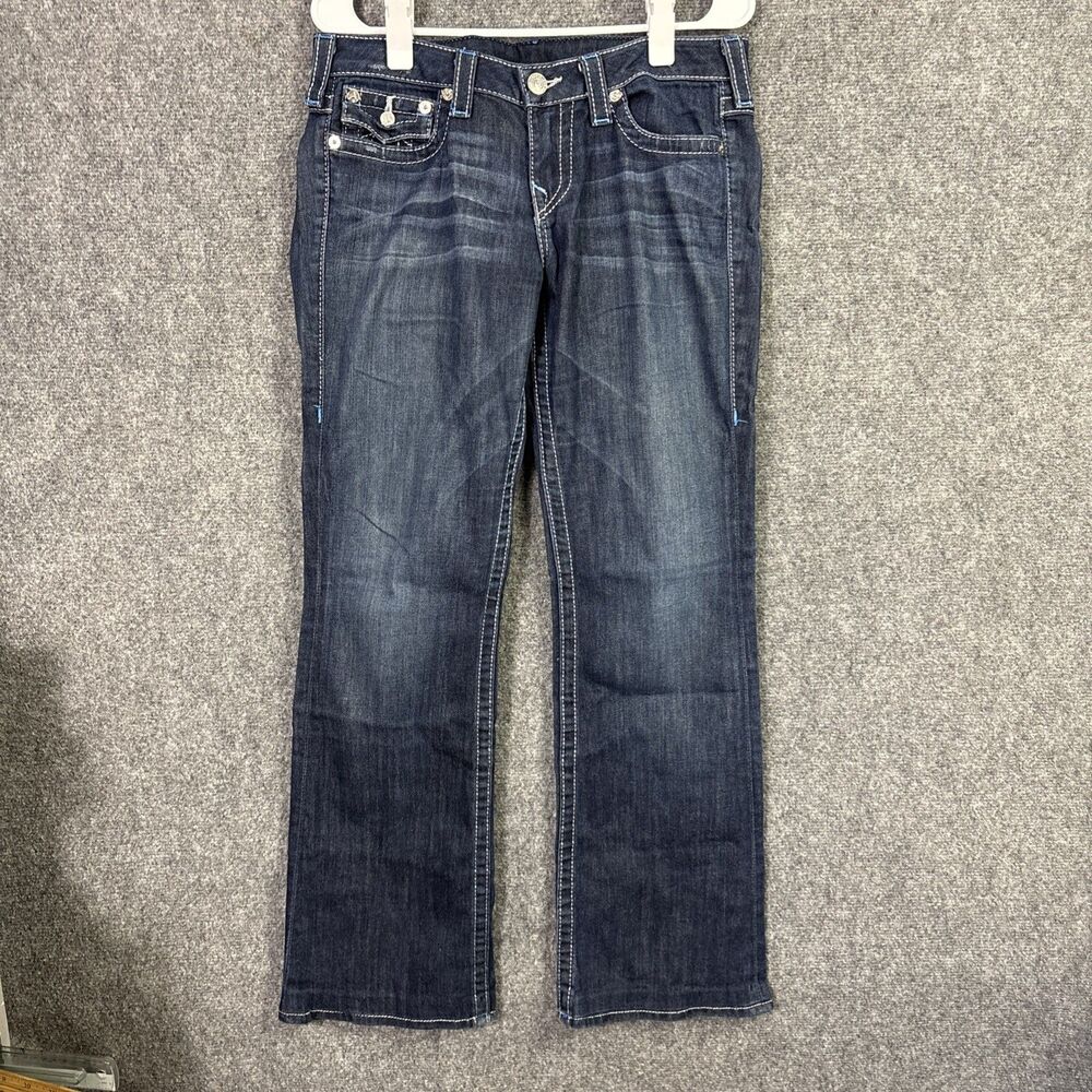 True Religion Bootcut Jeans Womens Size 30 Blue Cowgirl Western